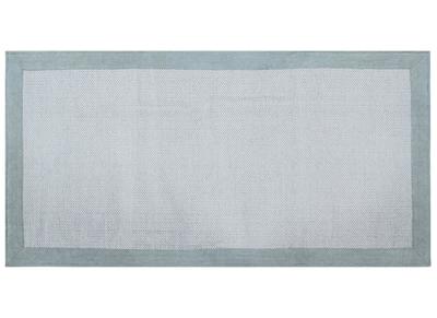 Alfombra de pasillo de algodón azul perla 60 × 200 cm ASTER